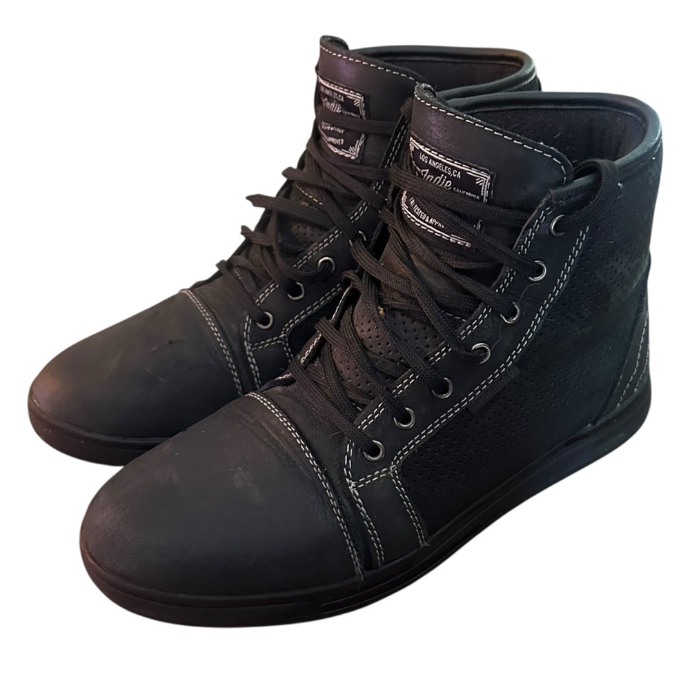 Indie Ridge The Knight Motorcycle Boots 10.5 - Picture 3 of 11